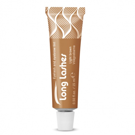 Long Lashes Eyelash and Eyebrow Tint Light brown 15ml