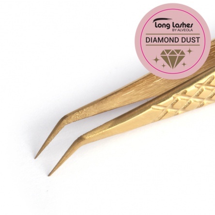 Long Lashes Diamond Dust short pointed lash tweezers