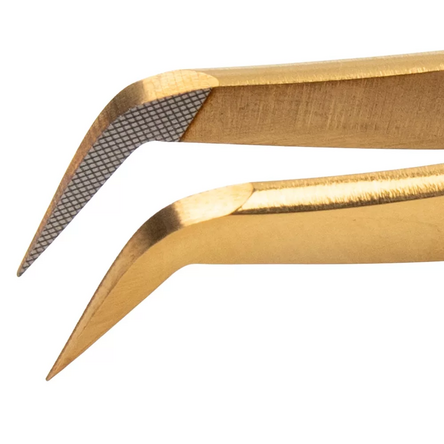 Long Lashes Pro Fiber Slim Volume csipesz - Gold tip