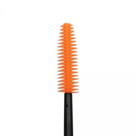 Long Lashes disposable silicon eye lash brush - orange/10pcs