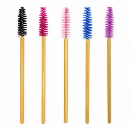 Long Lashes eyelash brush gold-black 25pcs