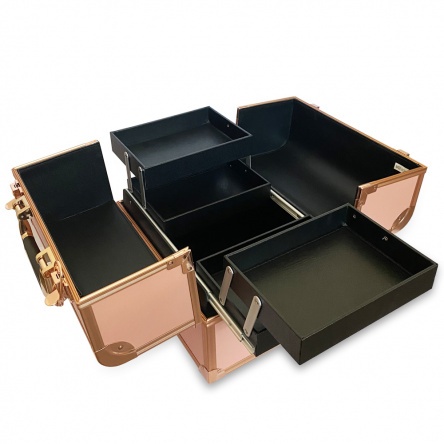 Long Lashes Beauty suitcase - Rose Gold