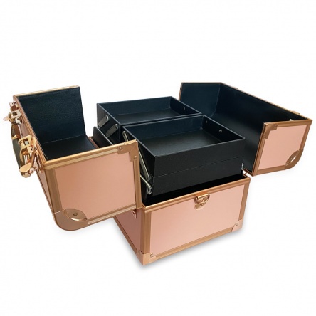 Long Lashes Beauty suitcase - Rose Gold