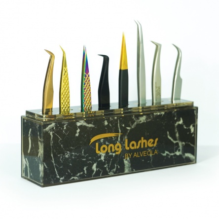 Long Lashes Pro tweezer holder display - black