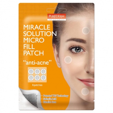 PureDerm Miracle Solution Micro needle Fill Patch “ANTI-ACNE” 6pcs
