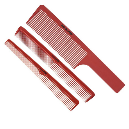 BaByliss Pro Red comb barber set