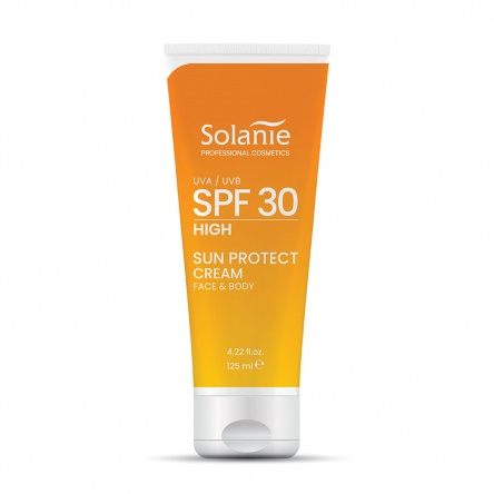 Solanie SPF30 sun protect cream face & body 125 ml