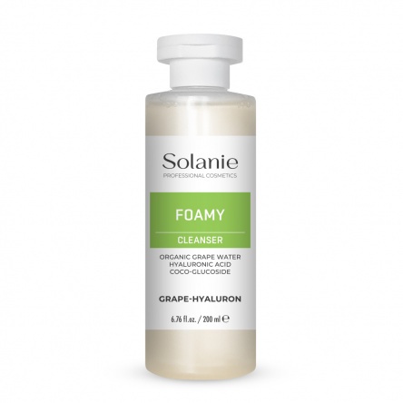 Solanie Grape- hyaluron foamy cleanser 200 ml