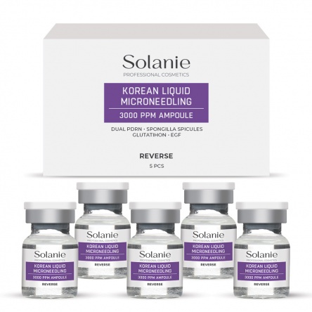 Solanie Reverse Korean Dual PDRN Spicule Treatment Ampoule 5x5ml