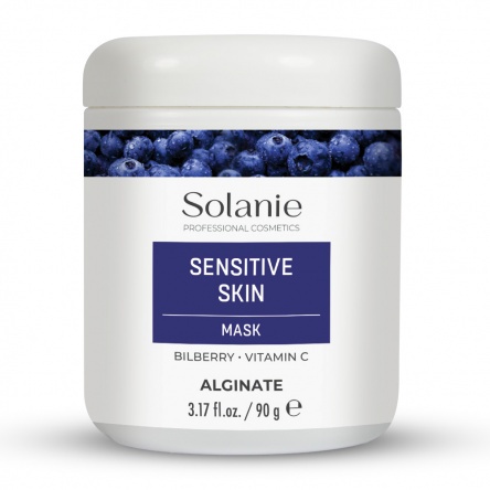 Solanie Alginate Sensitive Skin mask in jar