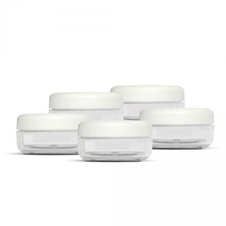 Plastic cosmetic jar 100ml 5pcs/pack