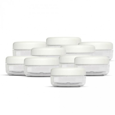 Plastic cosmetic jar 30ml Clear 10pcs/pack