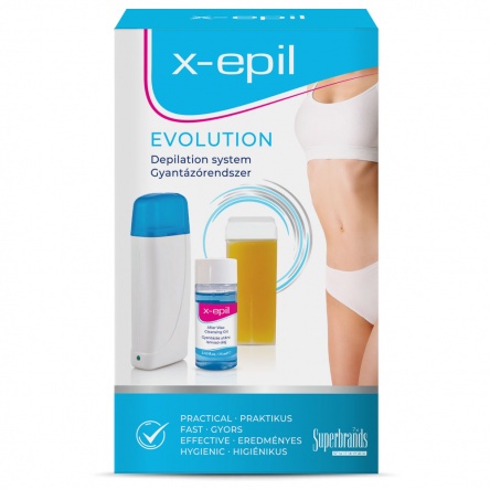 X-Epil Evolution Wax System in carton box