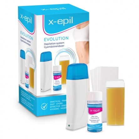 X-Epil Evolution Wax System in carton box