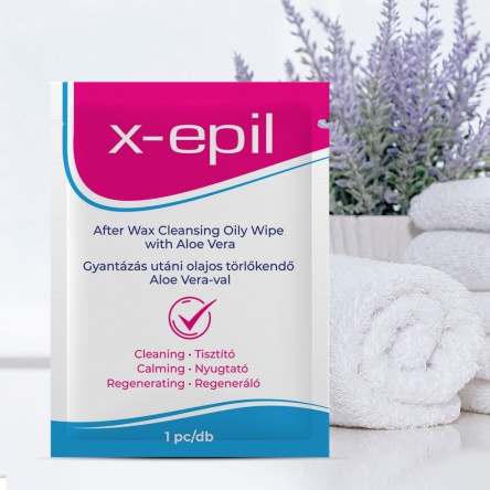 X-Epil After Wax Cleansing Oily Wipe with Aloe Vera 1 pcs