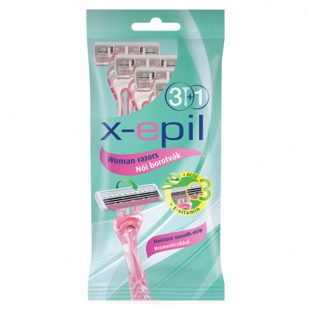 X-Epil Disposable woman razors triple blade 3+1/pack