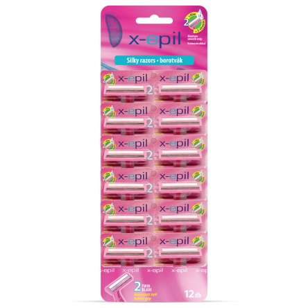 X-Epil Disposable woman razors twin blade 12 pcs