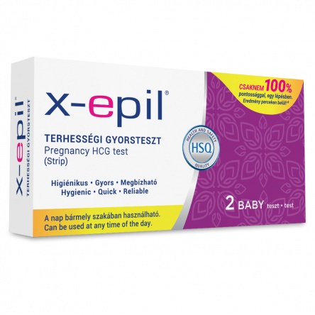 X-Epil Pregnancy rapid test strips 2pcs