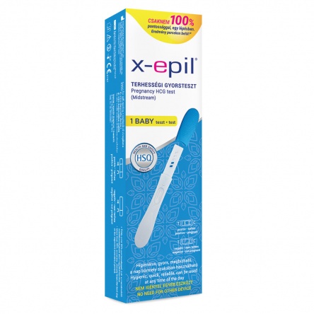 X-Epil Pregnancy rapid test pen 1pc - exclusive