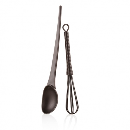 Measuring applicator and whisk black