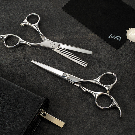 Stage pro set offset silver 5,5" Professional cutting set with case