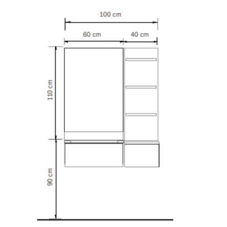 Salon Station Lift Black And Oak Salon Station