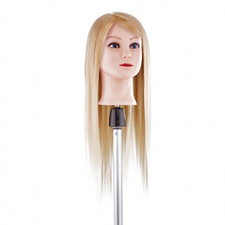 Extra long, blond hair Training head