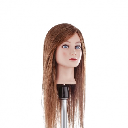 Extra long , brown hair Training head