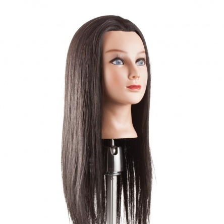 Hair training head with real extra long hair 45/50cm