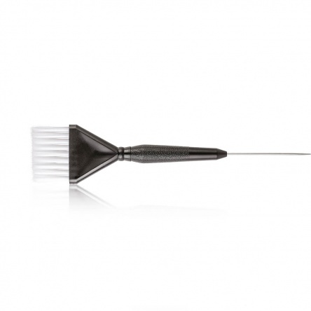 Flat brush with metal pin tail  high-density ultra-soft bristles - L