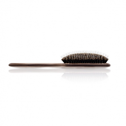 Salon natural brush with nylon and pure boar bristles