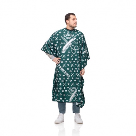 Chester Green XL barber cutting cape