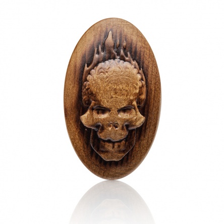 Skull oval palm brush