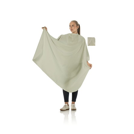 Comfort Pro Cutting cape Black Adjustable Velcro fastening grey