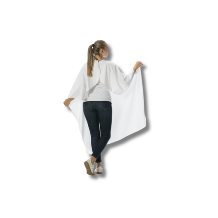 Comfort Pro Cutting cape Black Hook fastening white
