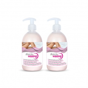 Alveola Waxing Post Depilatory Body Milk with Peach extract 2x300ml