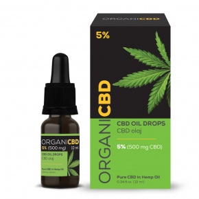 OrganiCBD CBD Oil Drops 5% (500mg) 10ml