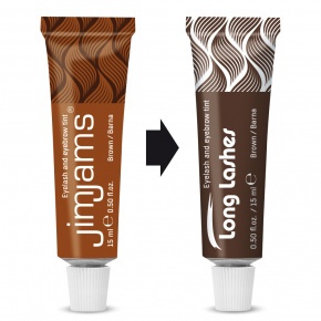 Long Lashes Eyelash and Eyebrow Tint Brown 15ml