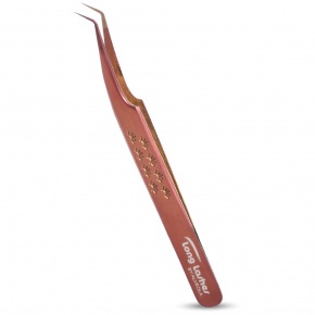 Long Lashes Pro Fiber Volume tweezer - Short Tip, Bronze
