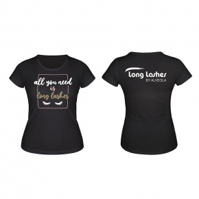 Long Lashes 'All you need' T-shirt black -  S