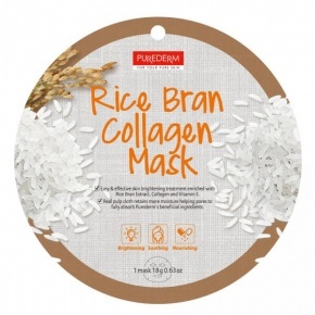 PureDerm Rice Bran Collagen Mask