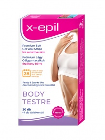 X-Epil Premium Soft Sensitive Gel Wax Strips for body – 20pcs
