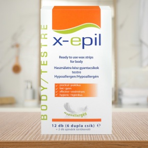 X-Epil Ready to Use Wax strip for body - Hypoallergenic 12pcs
