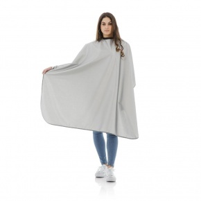 Master Styling cape for cut and color silver