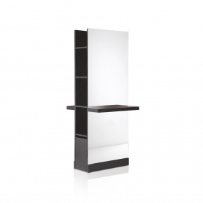 Luce Duo double-sided mirror with shelf
