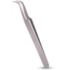 Long Lashes lash tweezers Crook, silver
