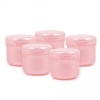 Plastic cosmetic jar pink 10ml 5pcs/pack