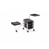 Pedicure service equipment trolley black