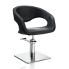 Hair Wave black cutting chair with square base