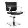 Hair Alpha black cutting chair with square base